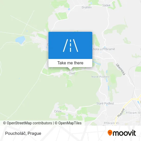 Карта Poucholáč