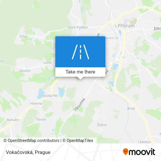 Карта Vokačovská