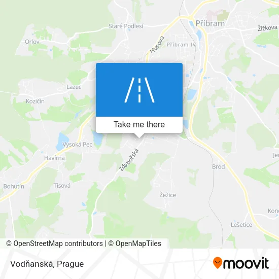 Карта Vodňanská