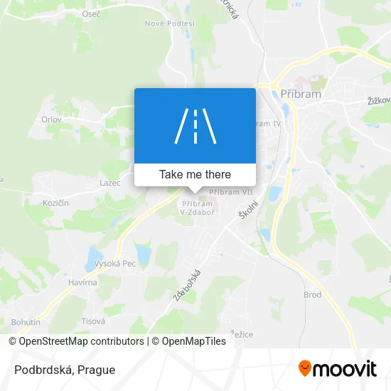 Карта Podbrdská
