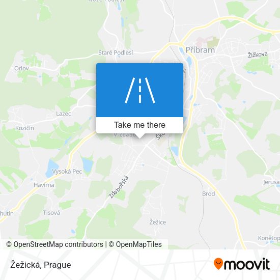 Žežická map