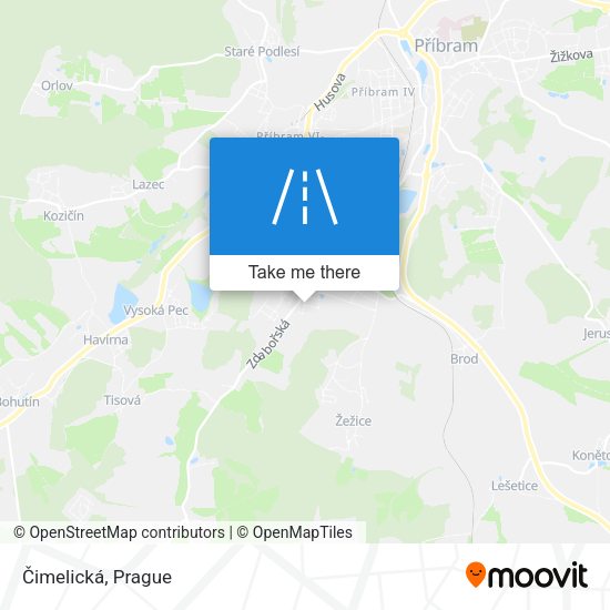 Карта Čimelická