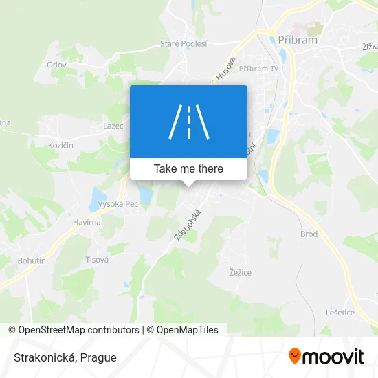 Карта Strakonická