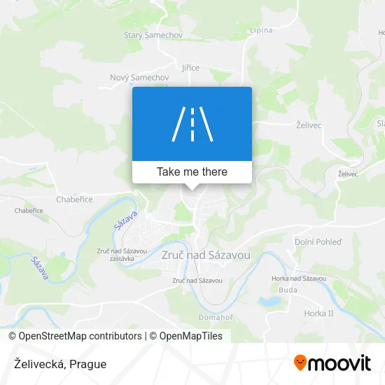 Карта Želivecká