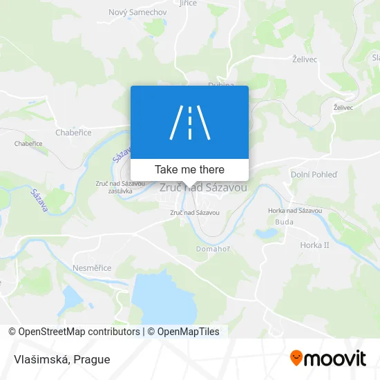 Карта Vlašimská