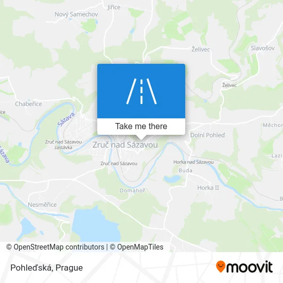 Карта Pohleďská