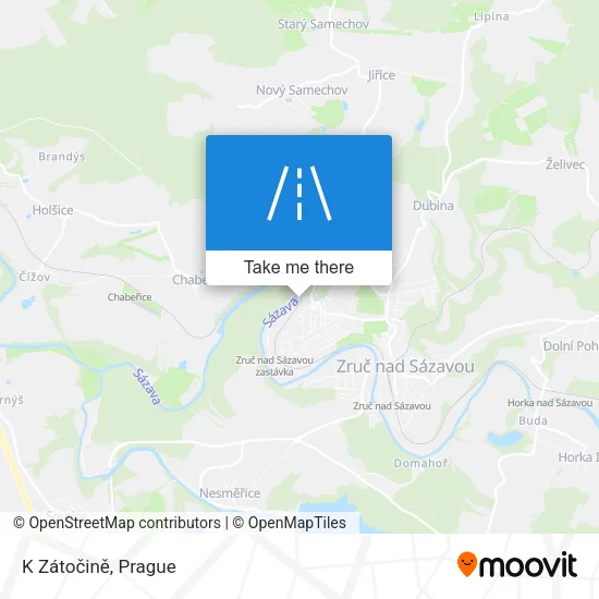 Карта K Zátočině