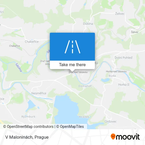 Карта V Maloninách