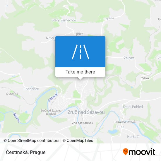 Čestínská map