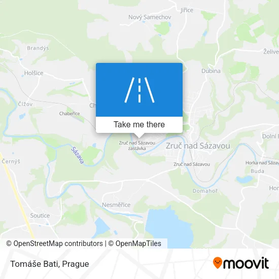 Карта Tomáše Bati