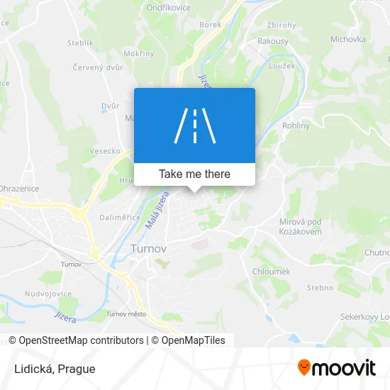 Карта Lidická