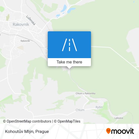 Kohoutův Mlýn map