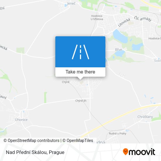 Nad Přední Skálou map