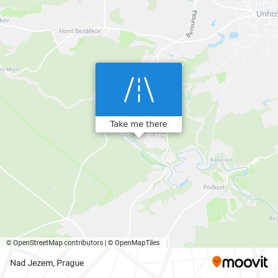 Nad Jezem map