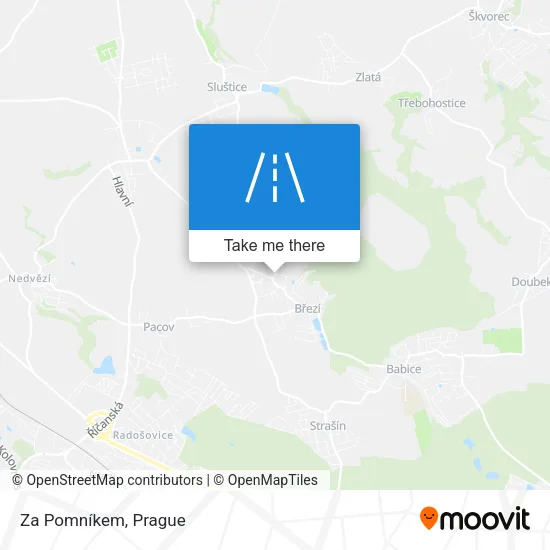 Карта Za Pomníkem