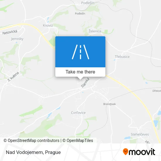 Карта Nad Vodojemem