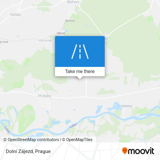 Карта Dolní Zájezd