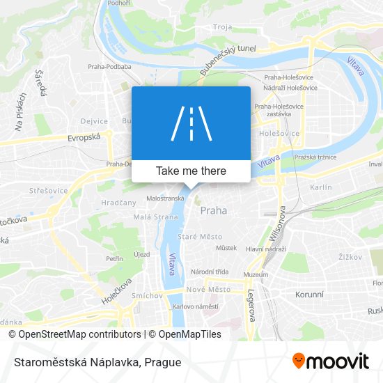 Staroměstská Náplavka map