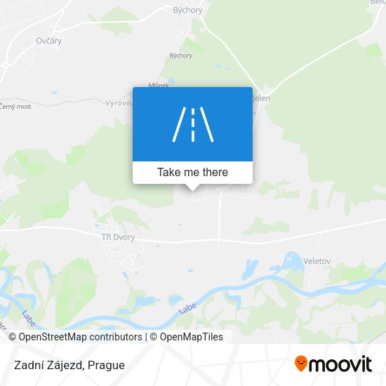 Карта Zadní Zájezd