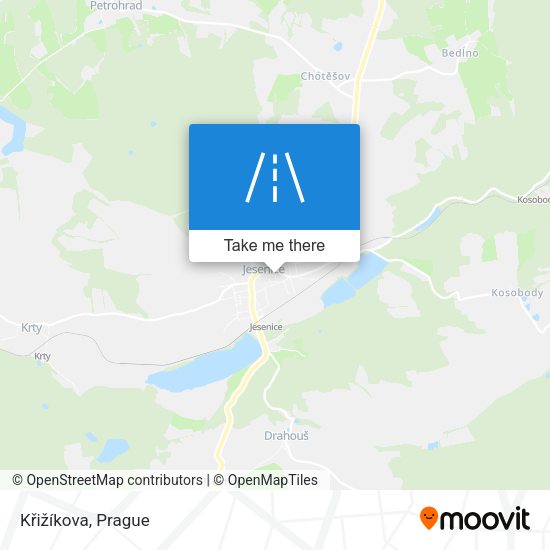 Křižíkova map