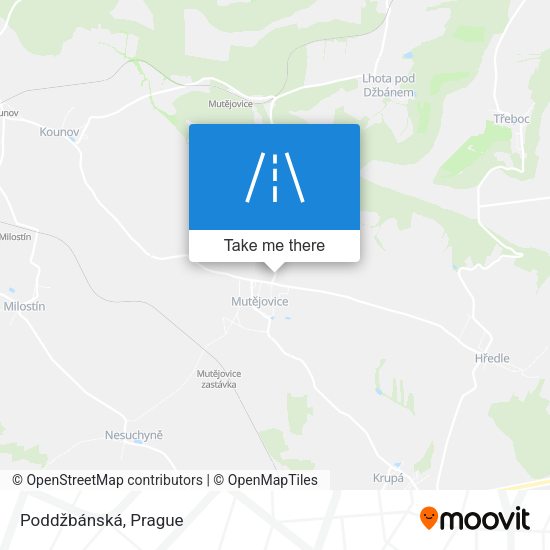 Poddžbánská map