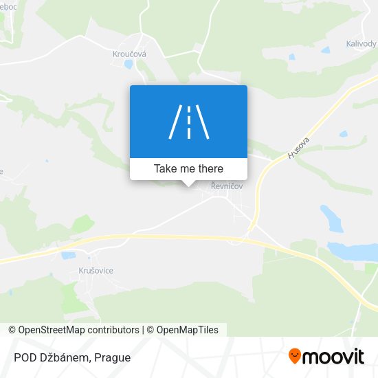 POD Džbánem map