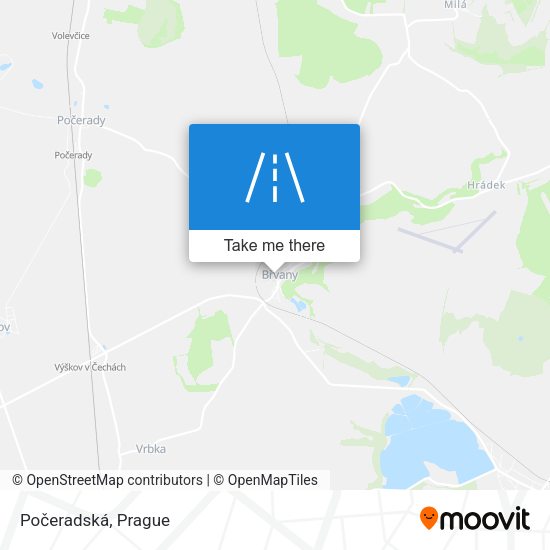 Карта Počeradská