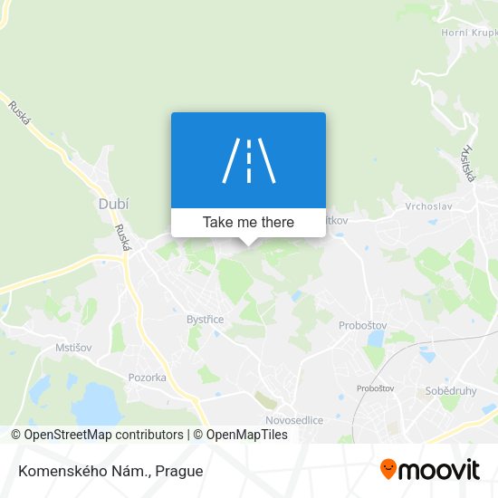 Komenského Nám. map
