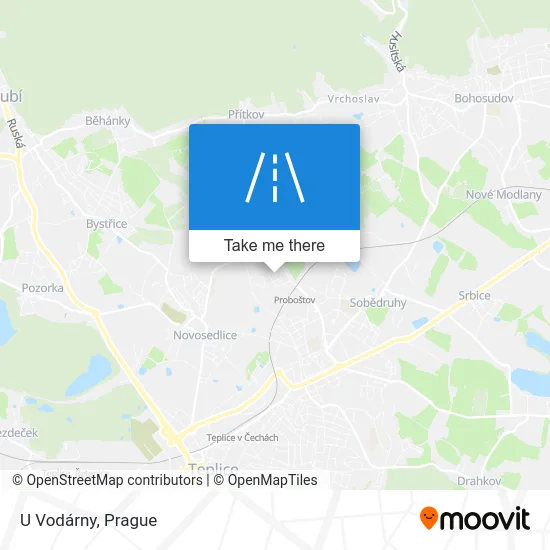 Карта U Vodárny