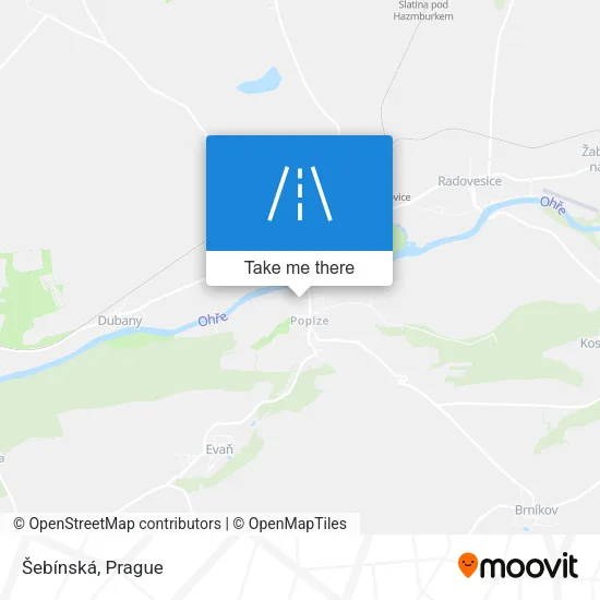 Карта Šebínská