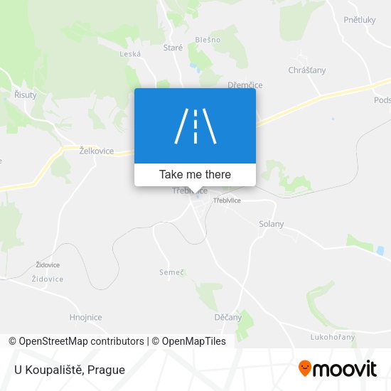 U Koupaliště map