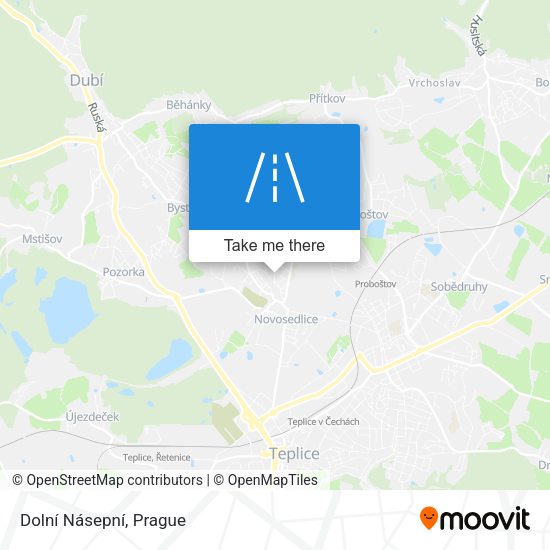 Dolní Násepní map