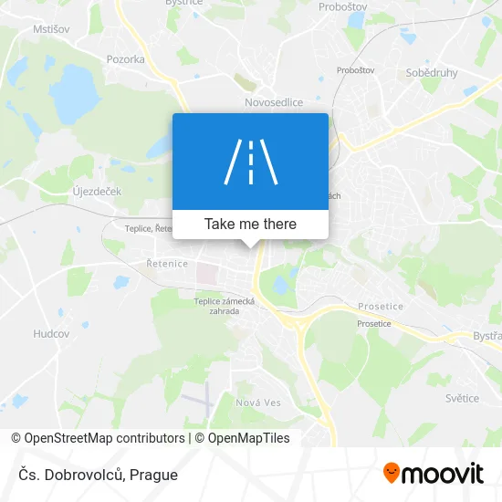 Карта Čs. Dobrovolců