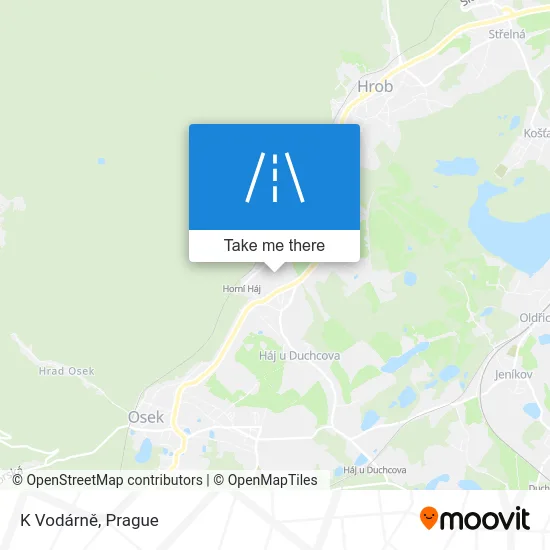 Карта K Vodárně