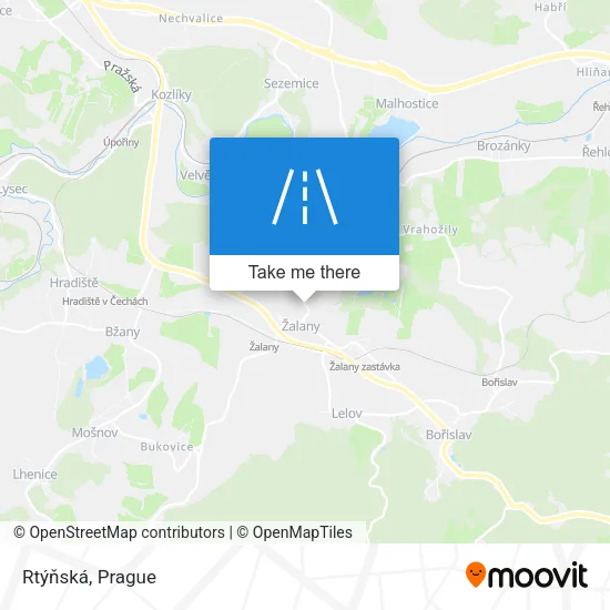 Карта Rtýňská