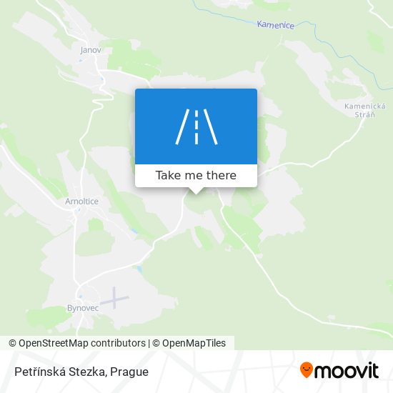 Petřínská Stezka map