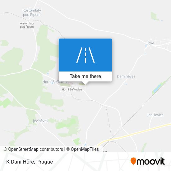 K Daní Hůře map