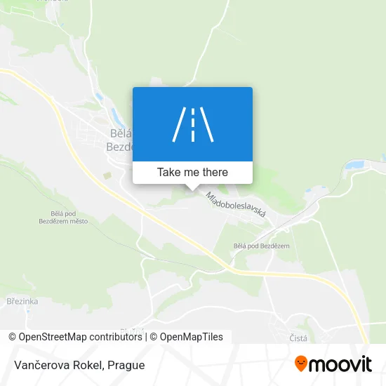 Карта Vančerova Rokel
