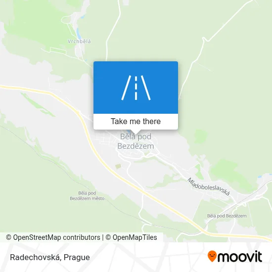 Radechovská map