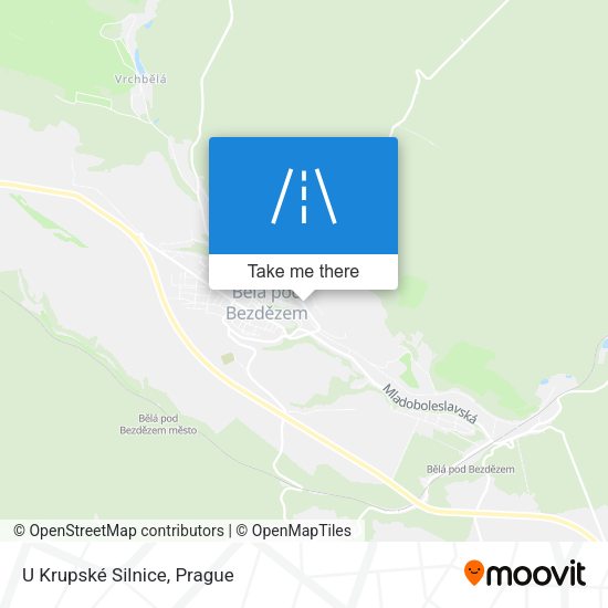 U Krupské Silnice map