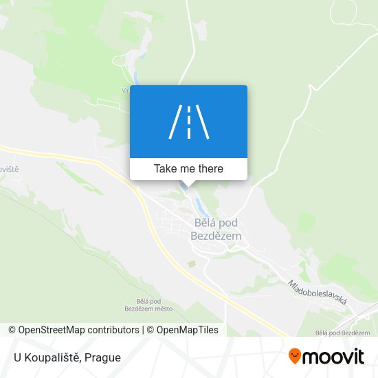 U Koupaliště map
