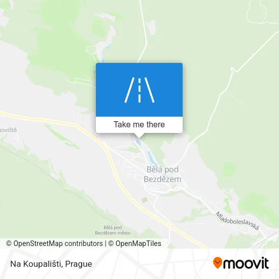 Карта Na Koupališti