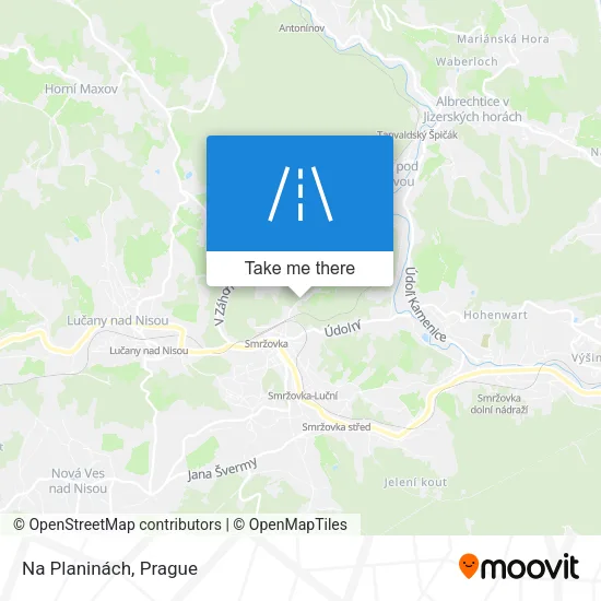 Карта Na Planinách