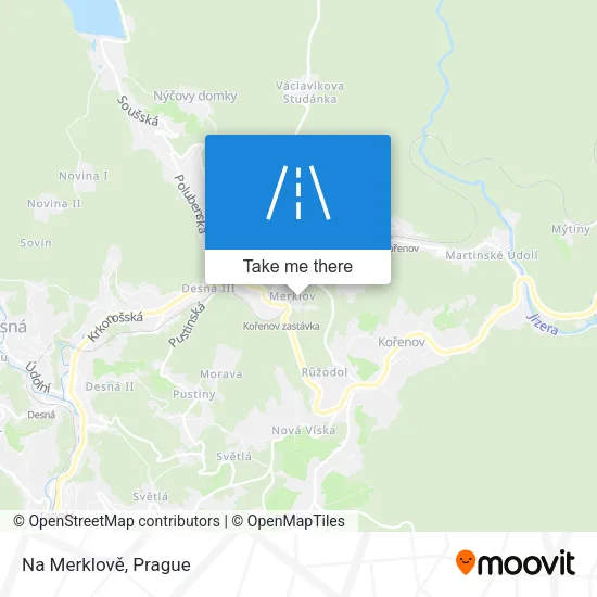 Карта Na Merklově