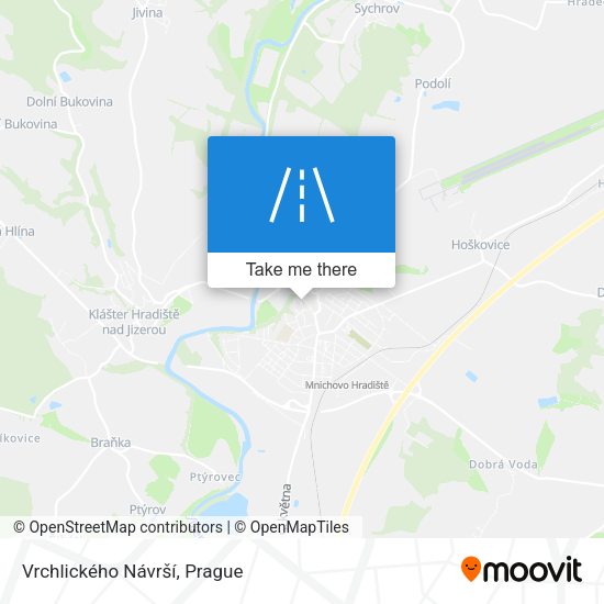 Vrchlického Návrší map