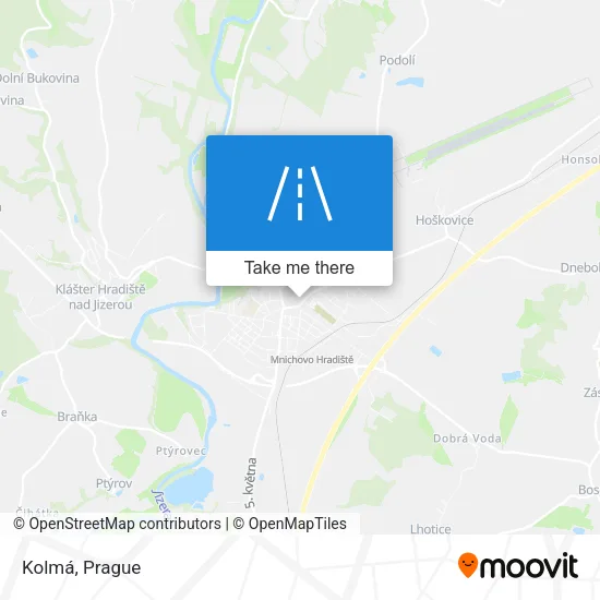 Карта Kolmá