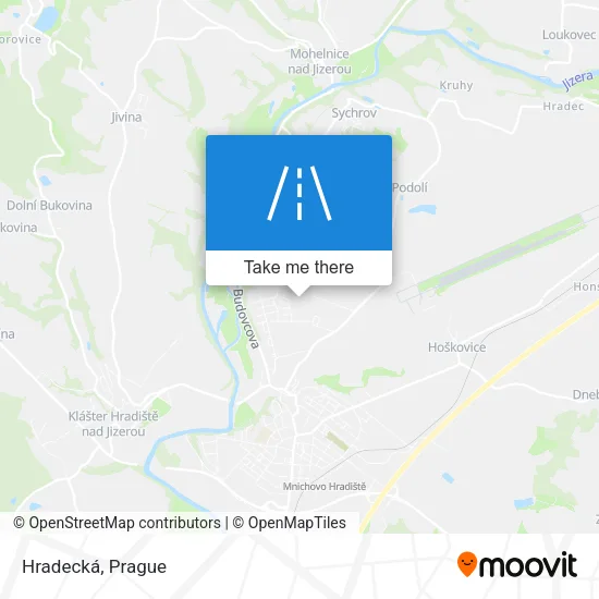 Карта Hradecká