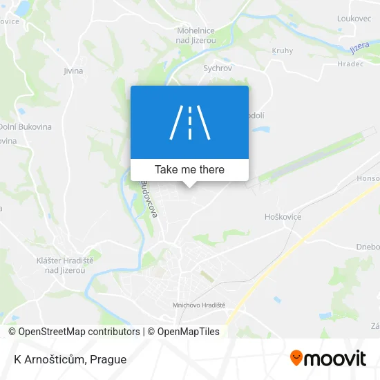 Карта K Arnošticům