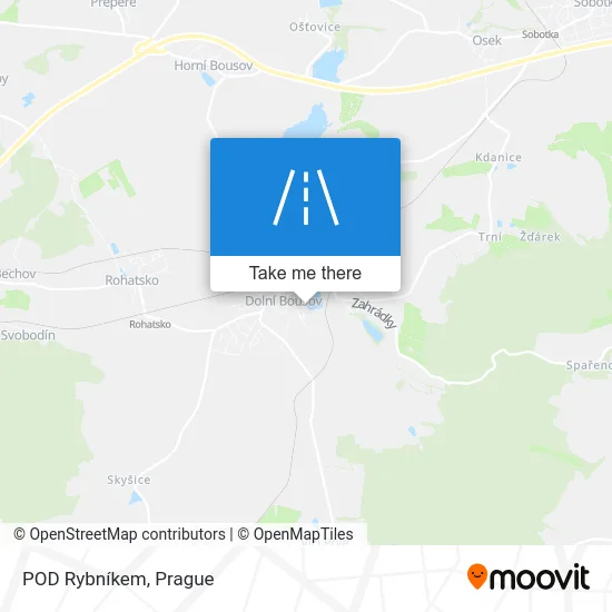 Карта POD Rybníkem