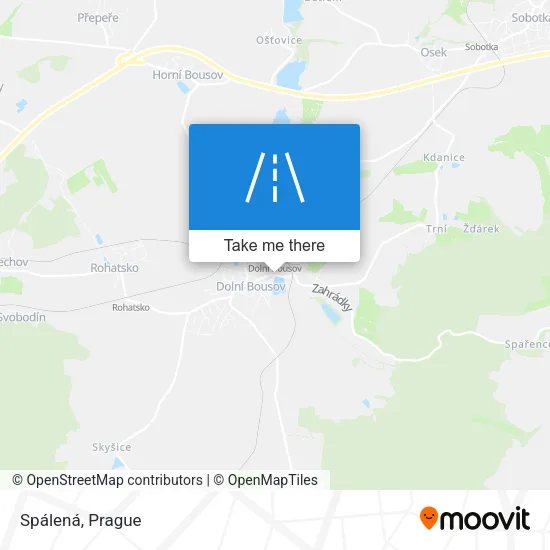Карта Spálená